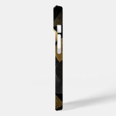 Moderne geometrische Kreise in Gold und Silber Case-Mate iPhone Hülle (Rückseite / Links)