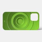 Moderne geometrische Kreise leuchten alle Initiale Case-Mate iPhone Hülle (Rückseite (Horizontal))