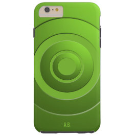 Moderne geometrische Kreise leuchten alle Initiale Case-Mate iPhone Hülle