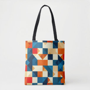 🟦 Moderne geometrische Kunst Alltag Tasche