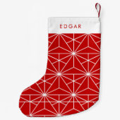 Moderne geometrische Kunst Deko Kleiner Weihnachtsstrumpf (Rückseite)