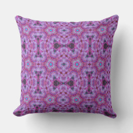 Moderne geometrische Kunst Fuchsia Rosa Kissen