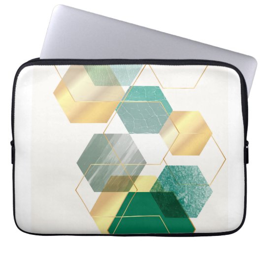 Moderne geometrische Kunst Laptopschutzhülle (Vorderseite)