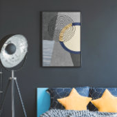 Moderne geometrische Kunst Poster