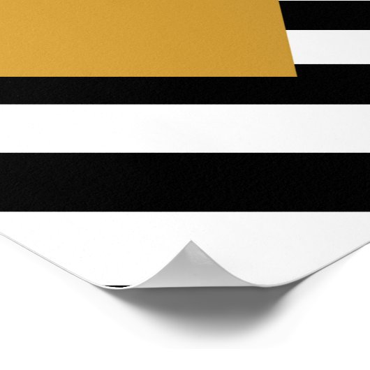 Moderne geometrische Kunst Poster (Ecke)