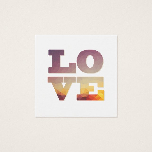 Moderne geometrische Liebe (Vorderseite)