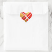 Moderne geometrische Liebesherzen Sticker Pack (Tasche)