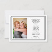 Moderne geometrische Linien - 3x5 Vielen Dank (Rückseite)