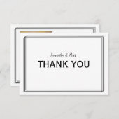 Moderne geometrische Linien - 3x5 Vielen Dank (Vorne/Hinten)