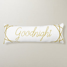 Moderne geometrische Linien - gute Nacht Seitenschläferkissen