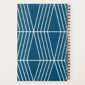 Moderne geometrische Linien Planer (Rückseite)