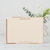 Moderne geometrische Linien Terracotta Personalisi