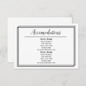 Moderne geometrische Linien - Unterkünfte Einladung (Vorne/Hinten)