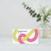 Moderne geometrische Linien Visitenkarte (Stehend Vorderseite)