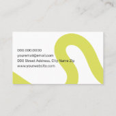 Moderne geometrische Linien Visitenkarte (Rückseite)