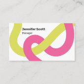 Moderne geometrische Linien Visitenkarte (Vorderseite)