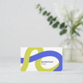 Moderne geometrische Linien Visitenkarte (Stehend Vorderseite)