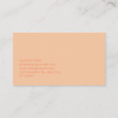 Moderne geometrische Löwenpastellfarbenkunst Visitenkarte (Rückseite)