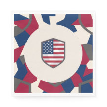 Moderne geometrische militärische patriotische sto