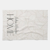 Moderne geometrische minimale Zuhause in Beige und Geschirrtuch (Horizontal)