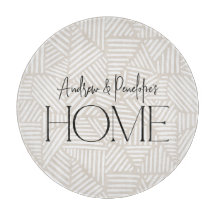 Moderne geometrische minimale Zuhause in Beige und