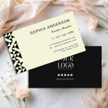 Moderne geometrische Minimalistik Schwarz & Soft E