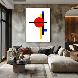 Moderne Geometrische Minimalistische Wandkunst im Poster