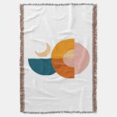 Moderne geometrische Mond-Abstraktkunst Decke (Vorderseite Vertikal)