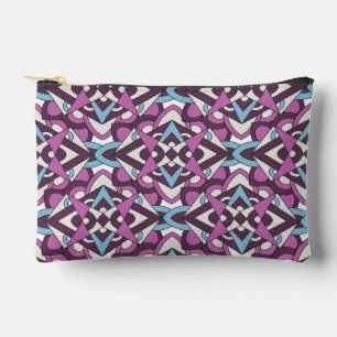 Moderne geometrische Mosaik – abstraktes Farbmuste Zubehörtasche