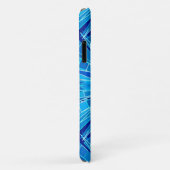 Moderne geometrische Mosaik, Kobalt und Sky Blue Case-Mate iPhone Hülle (Hinten/Rechts)