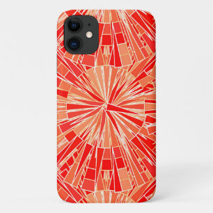 Moderne geometrische Mosaik, Korallenorange Case-Mate iPhone Hülle