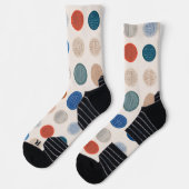Moderne geometrische Münzmuster-Socken Socken (Links)