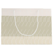 Moderne geometrische Mustard Blush Geometrie Mit M Große Geschenktüte (Rückseite)