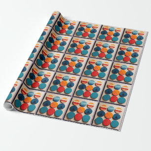 Moderne geometrische Muster aus dem mittleren 20. Geschenkpapier