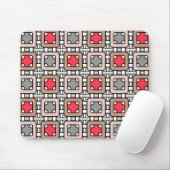 moderne geometrische Muster Deko grau, beige Mousepad (Mit Mouse)