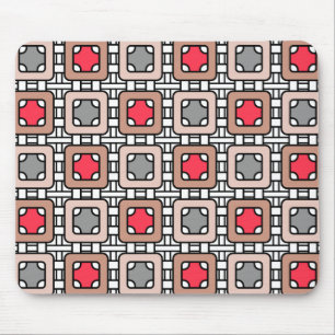 moderne geometrische Muster Deko grau, beige Mousepad