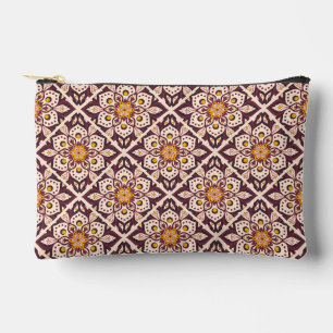Moderne geometrische Muster im Mid-Century-Stil – Zubehörtasche