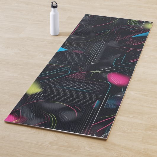 Moderne geometrische Muster im Stil der Mitte des Yogamatte (Beispiel)