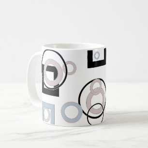 Moderne geometrische Muster mehrfarbig Kaffeetasse