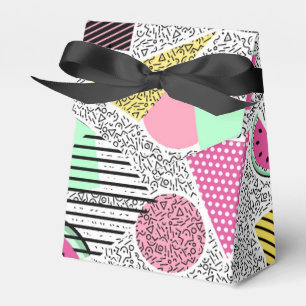 Moderne geometrische Muster Memphis-Muster inspiri Geschenkschachtel