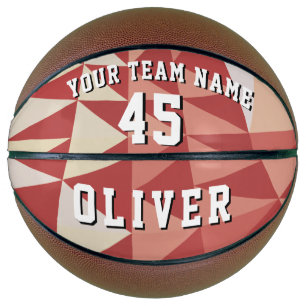 Moderne geometrische Muster Teamname Nummer Basketball