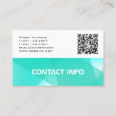 Moderne geometrische Musterabdeckung Visitenkarte (Rückseite)