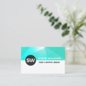 Moderne geometrische Musterabdeckung Visitenkarte (Stehend Vorderseite)