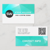 Moderne geometrische Musterabdeckung Visitenkarte (Vorne/Hinten)