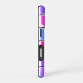 Moderne geometrische Musterdesign iPhone Hülle (Rechte Seite)