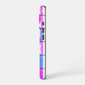Moderne geometrische Musterdesign iPhone Hülle (Linke Seite)