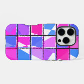 Moderne geometrische Musterdesign iPhone Hülle (Rückseite (Horizontal))