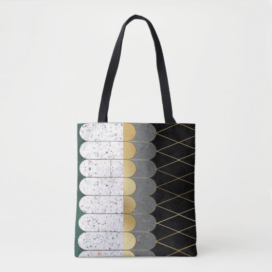 Moderne geometrische Mustertasche Tasche (Vorderseite)