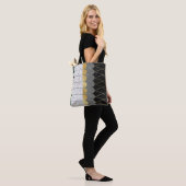 Moderne geometrische Mustertasche Tasche (Am Model)