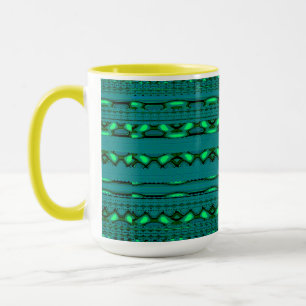 Moderne geometrische Pastell-Vintage Tasse